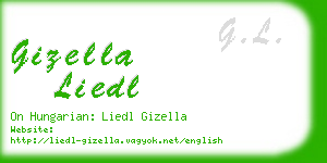 gizella liedl business card